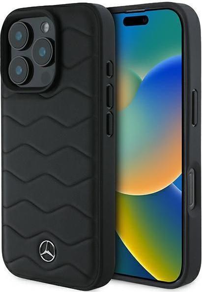 Produktbild Mercedes MEHCP16L23RWRSK iPhone 16 Pro 6.3" czarny/black hardcase MB Waves Leather (Apple iPhone 16 Pro)