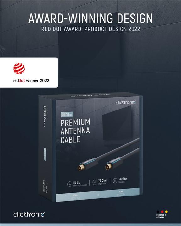 Produktbild clicktronic Antennenkabel (95 dB, Antennenkabel)