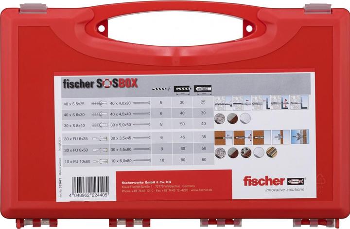 Image du produit Fischer SOSBOX S + FU Vis (180 pcs)