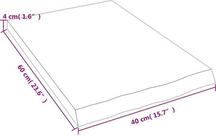 Actual product image VidaXL Lian (40 x 60 x 4 cm)