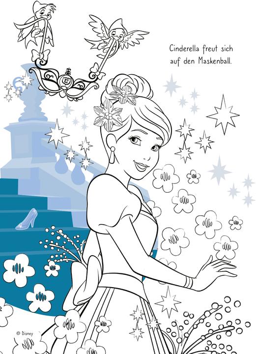 Image du produit Panini Bloc de coloriage magique Princesse Disney