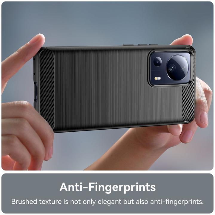 Actual product image König Design Case Mobile Protection for Google Motorola Samsung Xiaomi Case Cover Carbon Optics (Xiaomi 13 Lite)