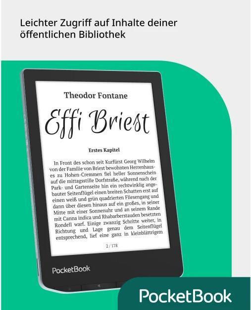 Productafbeelding PocketBook Vers (6", 8 GB, Helderblauw)