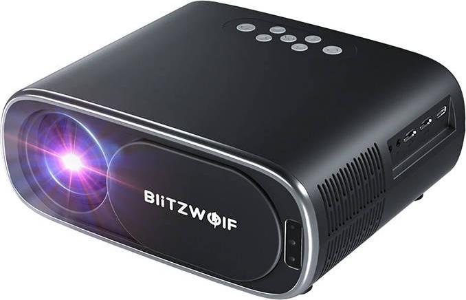 Produktbild BlitzWolf BW-V4 1080p LED beamer / projector, Wi-Fi + Bluetooth (black)