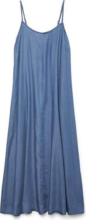 Vero Moda VMCHARPER Langes Kleid Jeanskleid (44)