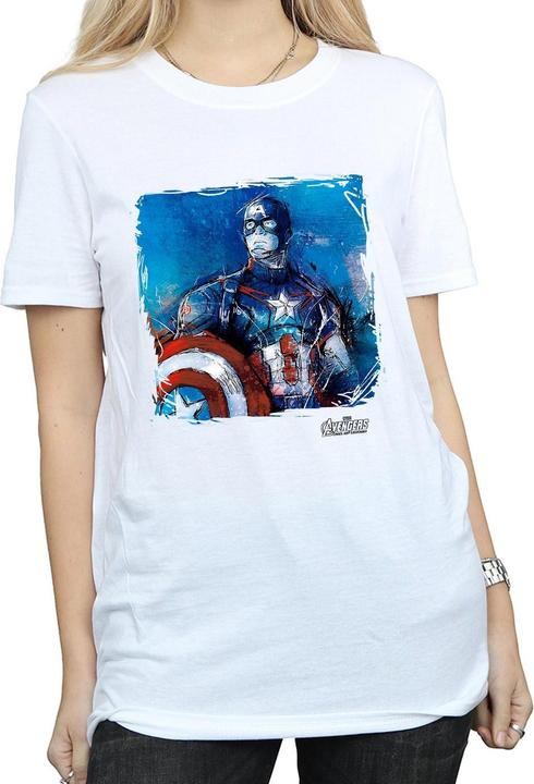 Immagine prodotto Captain America Art Maglietta Ampia Donna (S)