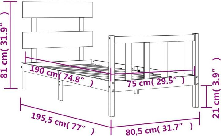 Produktbild VidaXL Dachan (75 x 190 cm)