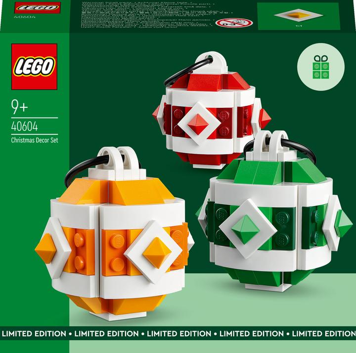 Actual product image LEGO Christmas bauble set (40604, LEGO Rare Sets)