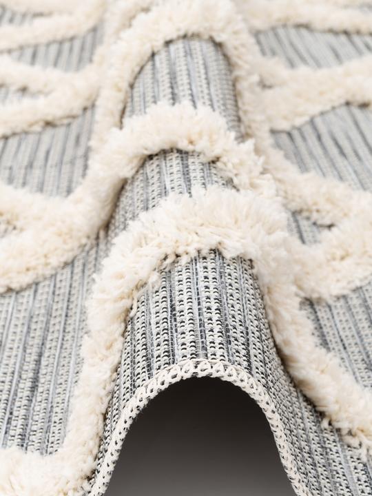 Immagine prodotto Pergamon Tappeto Shaggy Juist Lozenges per interni ed esterni (80 x 150 cm)