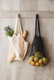 Actual product image Point-Virgule Mesh bag with long handles