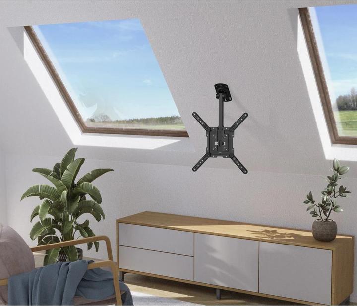 Actual product image Hama TV ceiling mount swivelling, height-adjustable, 400x400, 165 cm (65"), SW (Ceiling, 65", 40 kg)