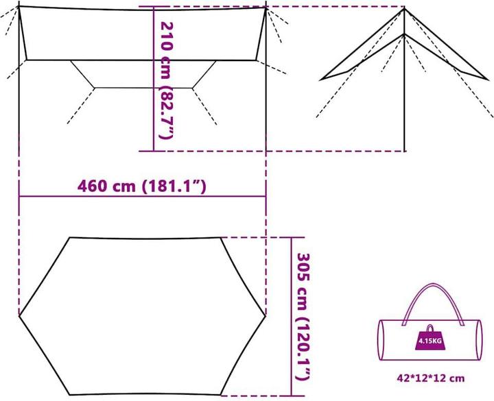 Produktbild VidaXL Tarp Wasserdicht (Tarp, 4.15 kg)