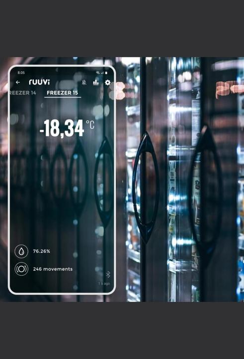 Produktbild Ruuvi RuuviTag Pro Bluetooth Umwelt Sensor 3 in 1 - IP67