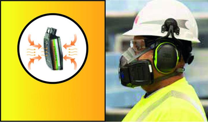 Produktbild 3M Halbmasken-Set mit Sprechmembran HF-802SD Secure Click (A2P3 R, 1 x)