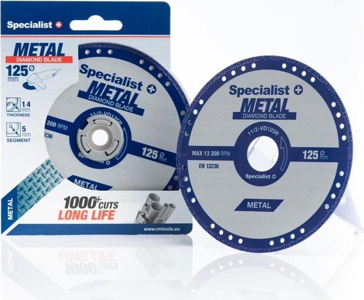 Diamond cutter disc for metal 125x1.4x22.23 mm