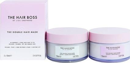 Actual product image The Hair Boss SET By Lisa Shepherd The Double Hair Mask Phase 1 i 2 keratynowe maski nawilżające