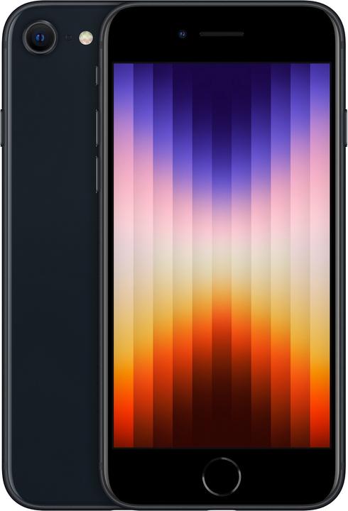 Apple iPhone SE (3rd Gen) (128 Go, Minuit, 4.70", SIM + eSIM, 12 Mpx, 5G)