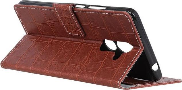 Produktbild MU Classic Leder Hülle mit Krokodiltextur (Alcatel 3x)