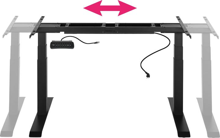 Image du produit tectake Bureau assis debout (piètement)