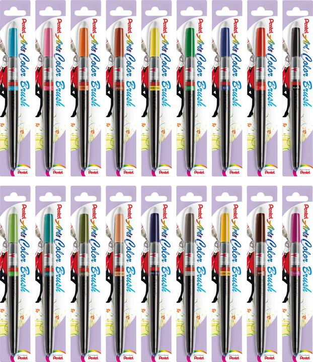 Immagine prodotto Pentel Penna a pennello (Verde, 1 x)