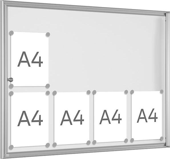 Actual product image kaiserkraft Display case for indoor use (Magnet board, 98.5 x 76 cm)