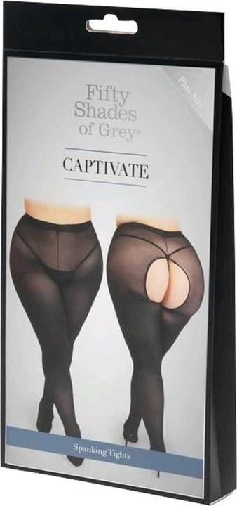 Produktbild Fifty Shades of Grey Captivate Plus Size Spanking Tights One Size Curve - Black (XXL, 3XL)
