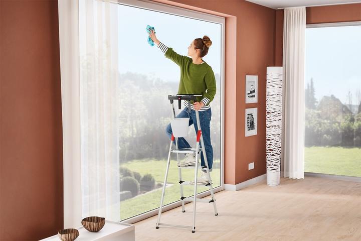 Immagine prodotto Hailo L80 ComfortLine, scaletta di sicurezza in alluminio, 7 gradini (Stile, 140 cm)