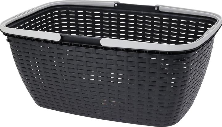 Immagine prodotto Vilde Cesto per la biancheria, nero con manici grigi, 60 x 40 x 25 cm (35 l)