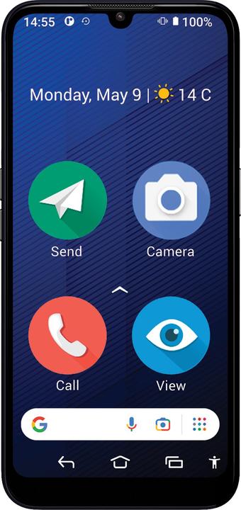 Actual product image Doro 8200 Plus (64 GB, Dark Blue, 6.10", Dual SIM, 16 Mpx, 4G)
