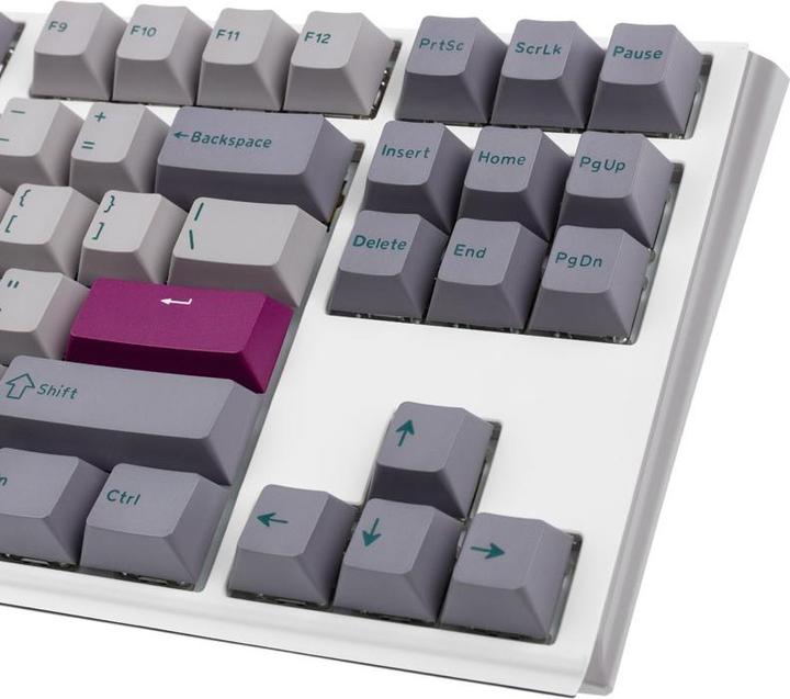 Produktbild Ducky One 3 Mist Grey TKL Gaming Tastatur, RGB LED - MX-Speed-Silver (US) (US, Kabelgebunden)