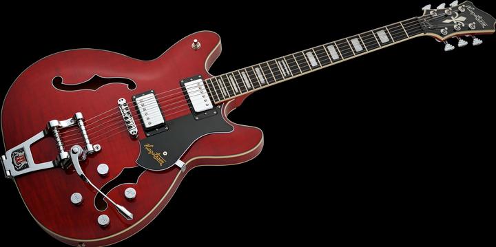 Produktbild Hagstrom E-Gitarre, Tremar Viking Deluxe, Wild Cherry Transparent (E-Gitarre, Chrom, Ahorn)