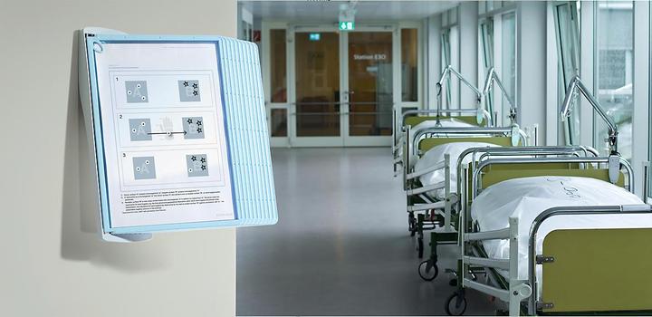 Produktbild Durable SHERPA Dokumentenanzeige-Karussell Wand Porträt