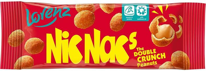 Actual product image Lorenz Nic Nac's peanuts in pastry shell 40 g, pack of 24 sachets (1123 g)