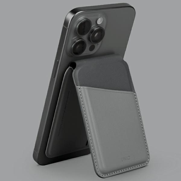 Produktbild Uniq Lyden DS magnetyczny portfel RFID i stojak na telefon szaro-czarny/charcoal grey-black