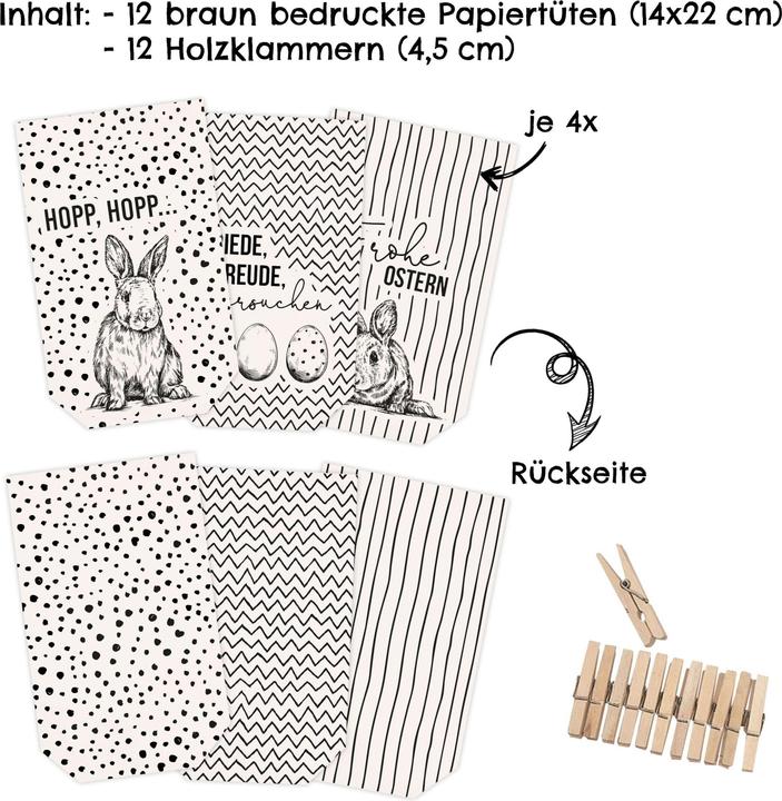Produktbild Papierdrachen Tüten (Geschenktüte, 12 x)