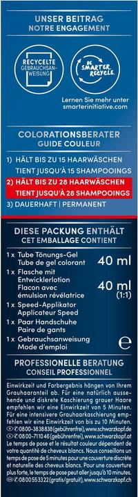 Immagine prodotto Schwarzkopf Men Perfect Gel Tinta Anti-Grigio 80 Nero Marrone (80 Naturale Nero Marrone)