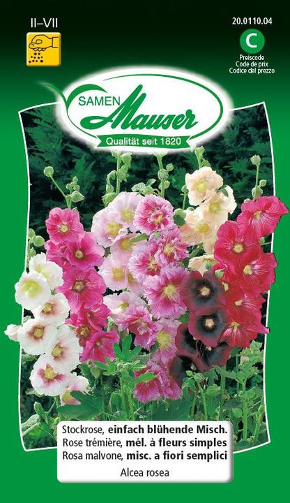 Samen Mauser Rose trémière mélange (Graines de plantes)