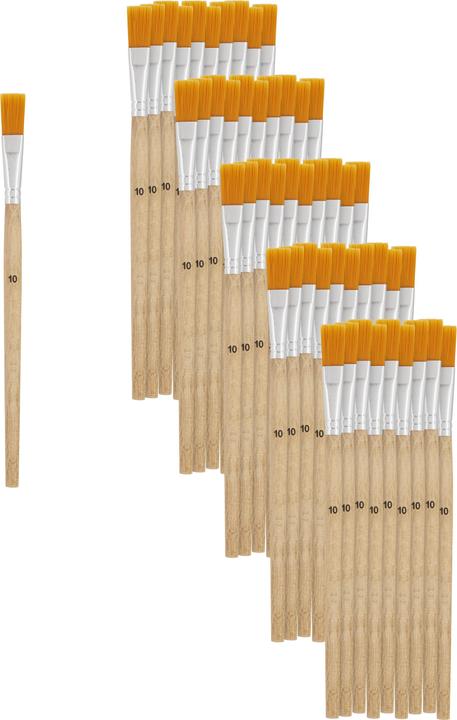 Produktbild VBS XXL Flachpinsel Synthetikhaar "Grösse 10", 50 Stück