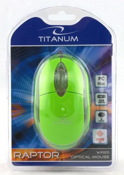 Produktbild Esperanza Titanum Maus rechts USB Typ-A Optisch 1000 DPI (Kabelgebunden)
