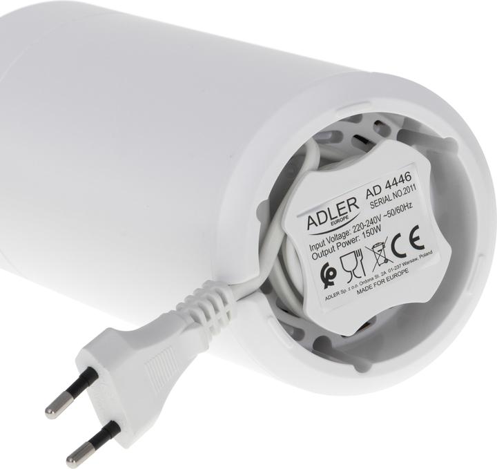 Actual product image Adler Coffee grinder AD4446wg 150 W, Coffee beans capacity 75 g, Lid safety switch, Baltas (EU plug)