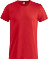 Actual product image T-shirt Clique Basic-T 029030, cotton, red, size M (M)