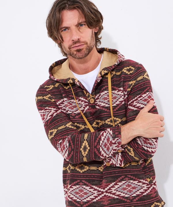 Produktbild Joe Browns Warm Aztec Button Detail Hoodie (M)