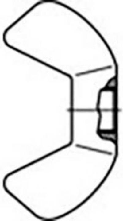 Toolcraft Flügelmuttern (M6)