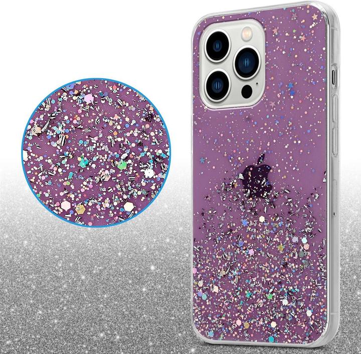 Image du produit Cadorabo Couverture TPU paillettes scintillantes (Apple iPhone 13 Pro Max)