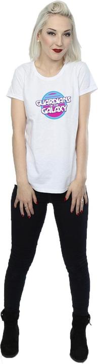 Actual product image Womens/Ladies Guardians Of The Galaxy Circle Logo Cotton T-Shirt (M)