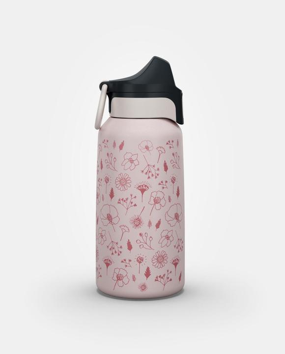 Image du produit Quechua Gourde 0,6 l pour enfants en acier inoxydable avec bouchon à ouverture rapide - rose (0.60 l)