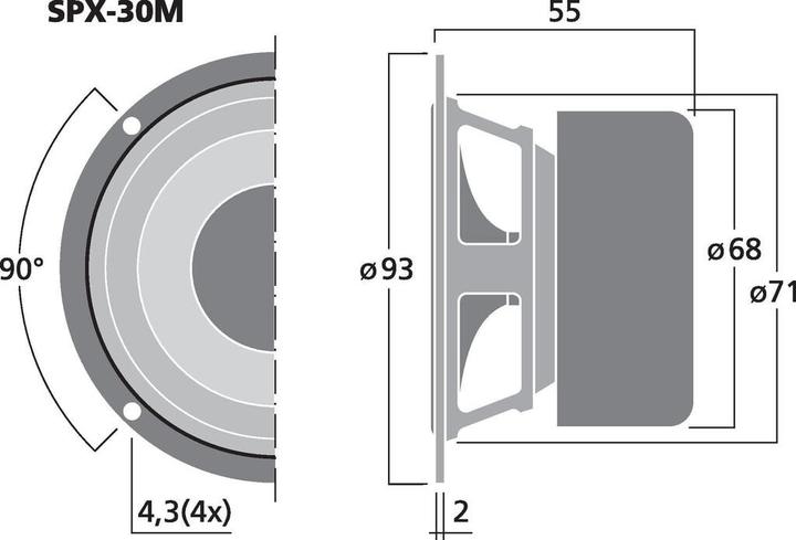 Immagine prodotto Monacor SPX-30M (1 pz.)