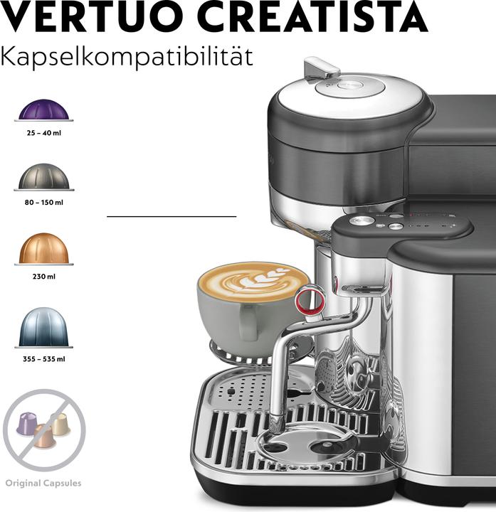 Actual product image Sage Nespresso Vertuo Creatista (NESPRESSO Vertuo, CH plug)