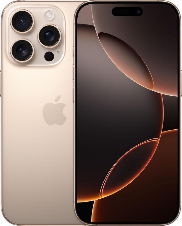 Apple iPhone 16 Pro (256 Go, Titane désertique, 6.30", SIM + eSIM, 48 Mpx, 5G)