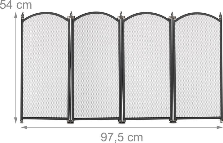 Actual product image Relaxdays Spark protection grille
